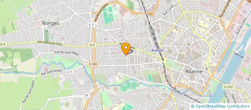 localisation de l'entreprise MONSIEUR DAVID RAVAOHOLIMANANA à ROANNE