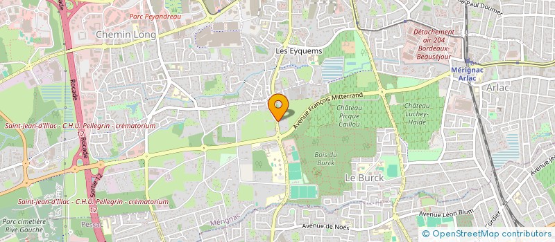 localisation de l'entreprise MONSIEUR DAVID RAYMOND  MERIGNAC