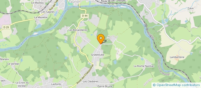 localisation de l'entreprise MONSIEUR DAVID RAYNAL  SAINT-JUST-LE-MARTEL