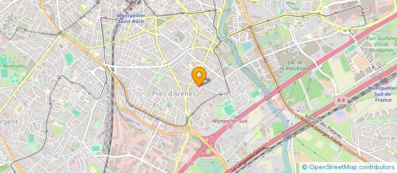 localisation de l'entreprise MONSIEUR DAVID REBOUL  MONTPELLIER
