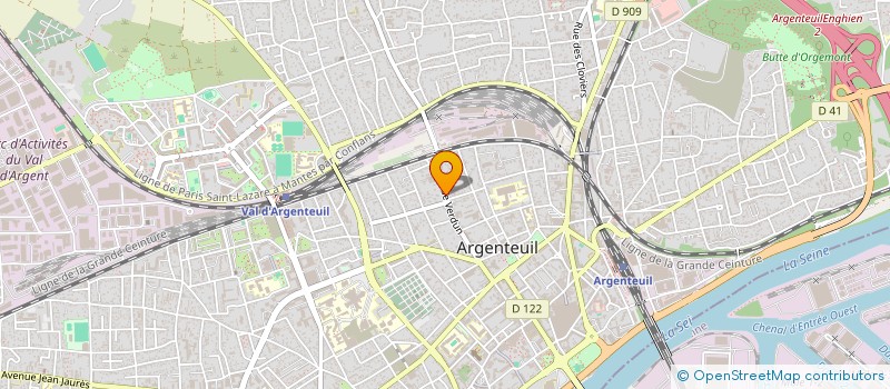 localisation de l'entreprise MONSIEUR DAVID RECHTMAN  ARGENTEUIL