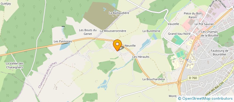 localisation de l'entreprise MONSIEUR DAVID RECORBET  LOCHES