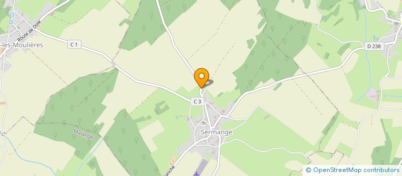 localisation de l'entreprise MONSIEUR DAVID REGAZONI  SERMANGE