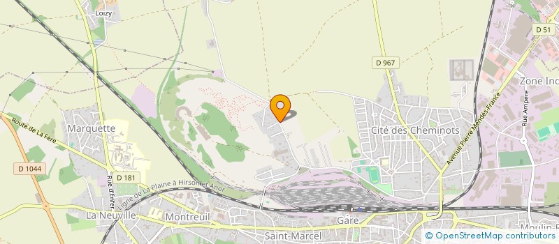 localisation de l'entreprise MONSIEUR DAVID REINHARDT  LAON