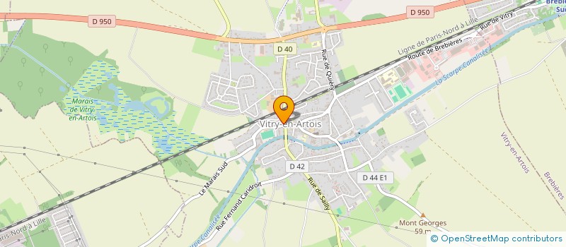 localisation de l'entreprise MONSIEUR DAVID REMOND  VITRY-EN-ARTOIS