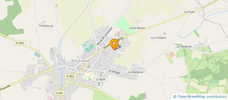 localisation de l'entreprise MONSIEUR DAVID RENARD  BRICQUEBEC-EN-COTENTIN