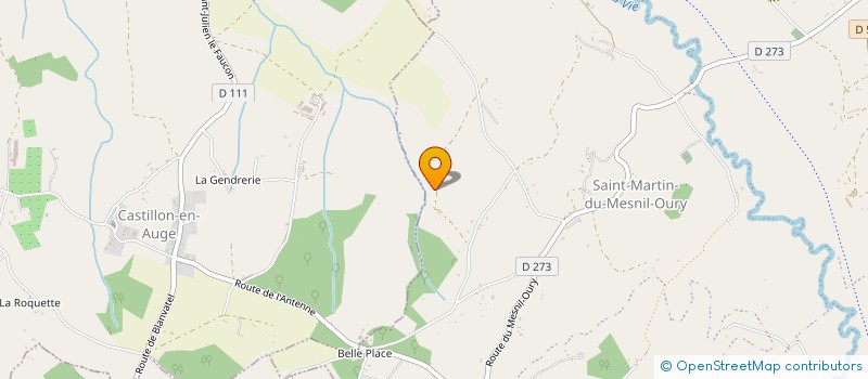 localisation de l'entreprise MONSIEUR DAVID RENARD  MEZIDON VALLEE D'AUGE