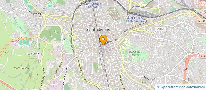 localisation de l'entreprise MONSIEUR DAVID RENARD  SAINT-ETIENNE