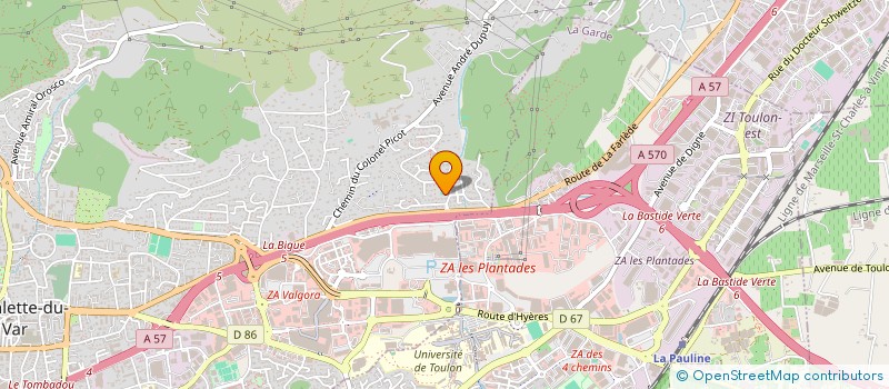 localisation de l'entreprise MONSIEUR DAVID RENAULT  LA VALETTE-DU-VAR