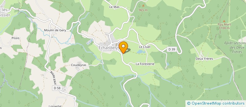 localisation de l'entreprise MONSIEUR DAVID RENON  ECHANDELYS