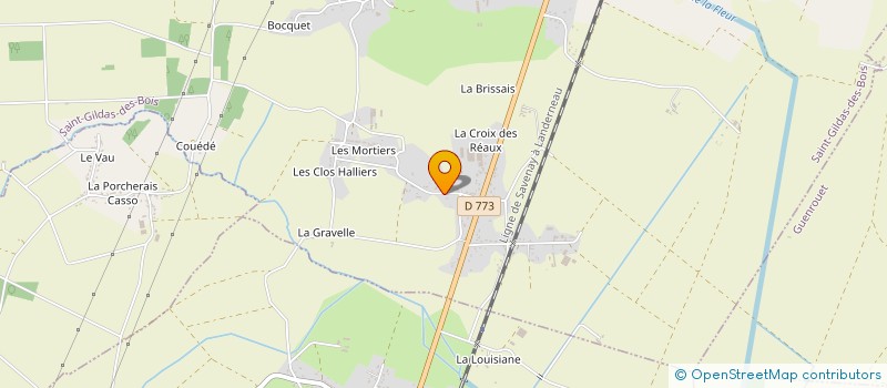 localisation de l'entreprise MONSIEUR DAVID REVILLET  SAINT-GILDAS-DES-BOIS