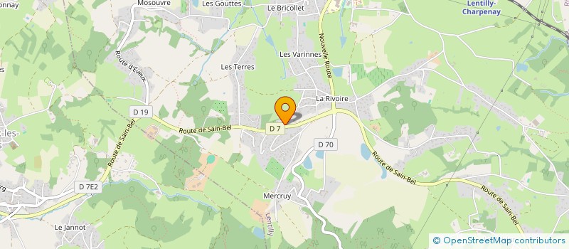 localisation de l'entreprise MONSIEUR DAVID REYNARD  LENTILLY