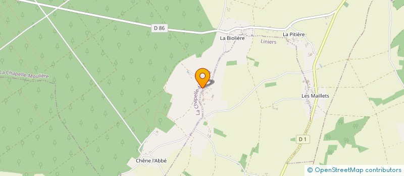 localisation de l'entreprise MONSIEUR DAVID REYNAUD  LA CHAPELLE-MOULIERE