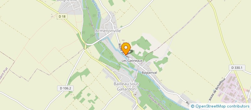 localisation de l'entreprise MONSIEUR DAVID RIBAUTE à BAILLEAU-ARMENONVILLE