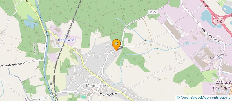 localisation de l'entreprise MONSIEUR DAVID RIBEIRO DA CRUZ  MONTBARTIER