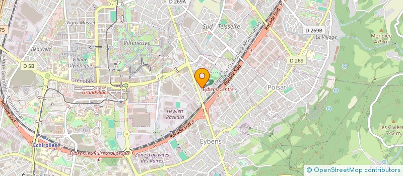 localisation de l'entreprise MONSIEUR DAVID RICCI  EYBENS