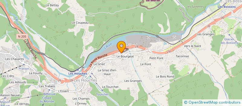 localisation de l'entreprise MONSIEUR DAVID RICHALOT  LES HOUCHES