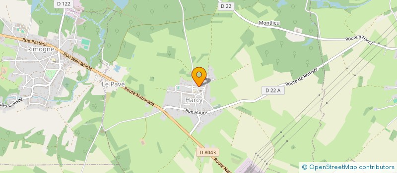 localisation de l'entreprise MONSIEUR DAVID RICHARD  HARCY