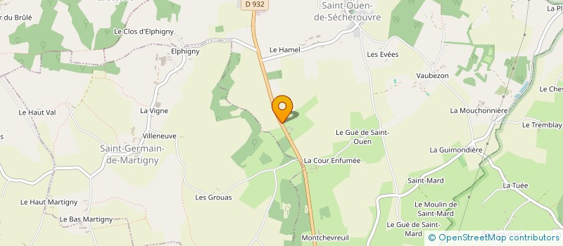 localisation de l'entreprise MONSIEUR DAVID RICHARD à SAINT-OUEN-DE-SECHEROUVRE