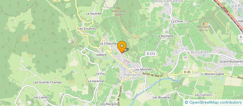 localisation de l'entreprise MONSIEUR DAVID RIEUNIER  PIERRECLOS