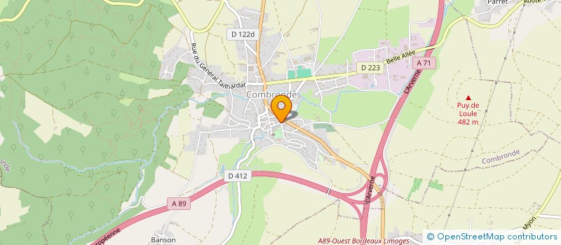 localisation de l'entreprise MONSIEUR DAVID RIGAL  COMBRONDE