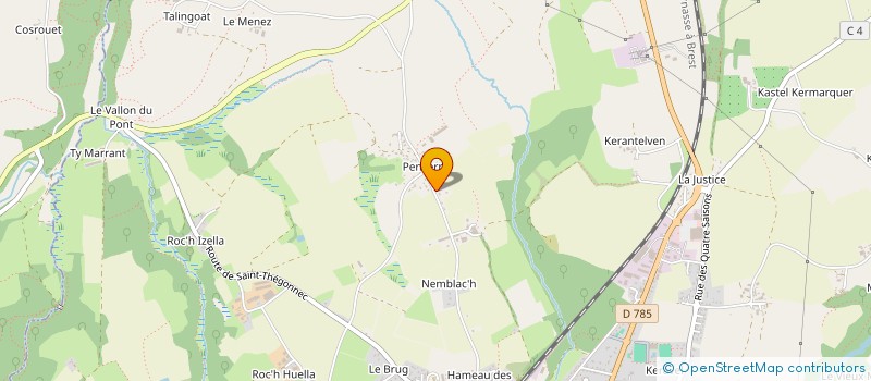 localisation de l'entreprise MONSIEUR DAVID RIGOUS  PLEYBER-CHRIST