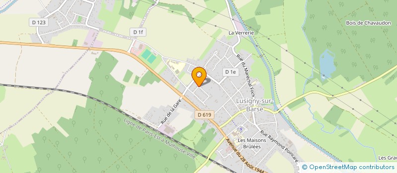 localisation de l'entreprise MONSIEUR DAVID RIMBAUT à LUSIGNY-SUR-BARSE