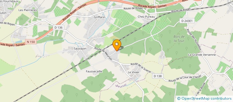 localisation de l'entreprise MONSIEUR DAVID RIVAT  SAINT-ROMAIN-DE-BENET