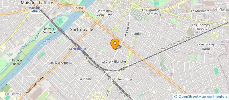 localisation de l'entreprise MONSIEUR DAVID RIVES  SARTROUVILLE