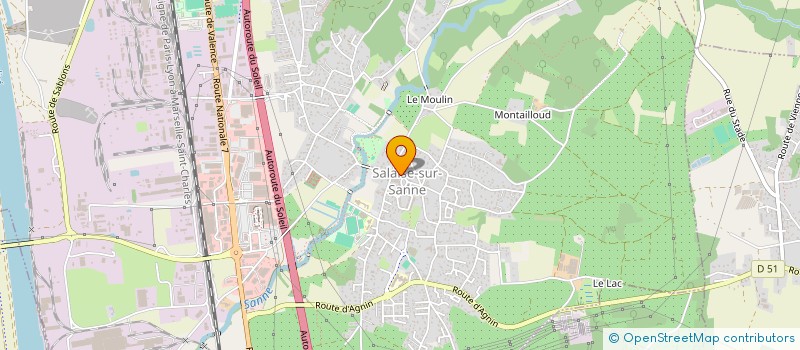 localisation de l'entreprise MONSIEUR DAVID RIVIERE  SALAISE-SUR-SANNE