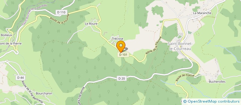 localisation de l'entreprise MONSIEUR DAVID RIZAND  SAINT-BONNET-LE-COURREAU