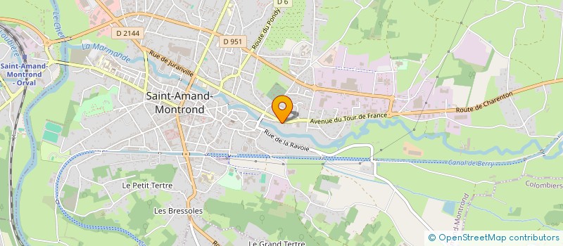 localisation de l'entreprise MONSIEUR DAVID ROBBA  SAINT-AMAND-MONTROND