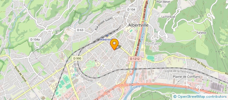 localisation de l'entreprise MONSIEUR DAVID ROBERJOT  ALBERTVILLE