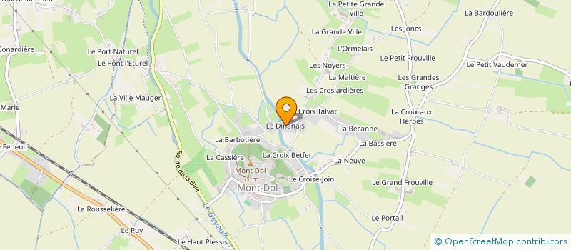 localisation de l'entreprise MONSIEUR DAVID ROBERT  MONT-DOL