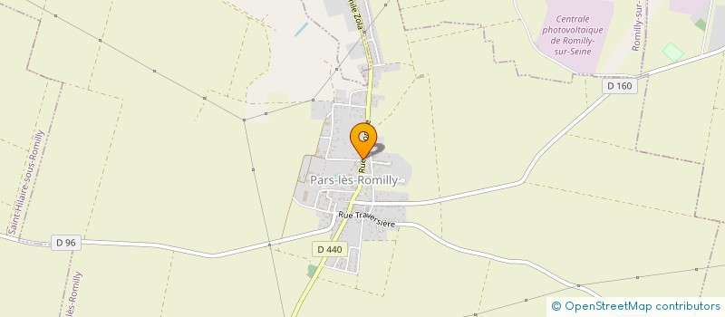 localisation de l'entreprise MONSIEUR DAVID ROBIN  PARS-LES-ROMILLY