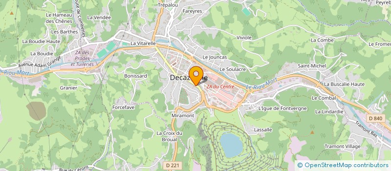 localisation de l'entreprise MONSIEUR DAVID ROBISCO  DECAZEVILLE