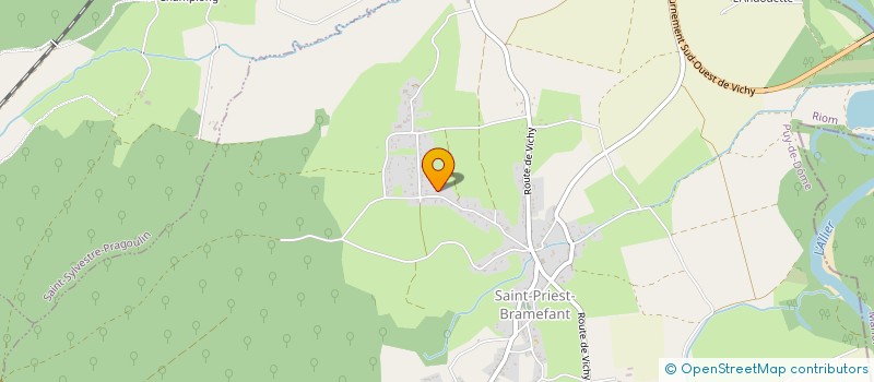 localisation de l'entreprise MONSIEUR DAVID ROCCA à SAINT-PRIEST-BRAMEFANT