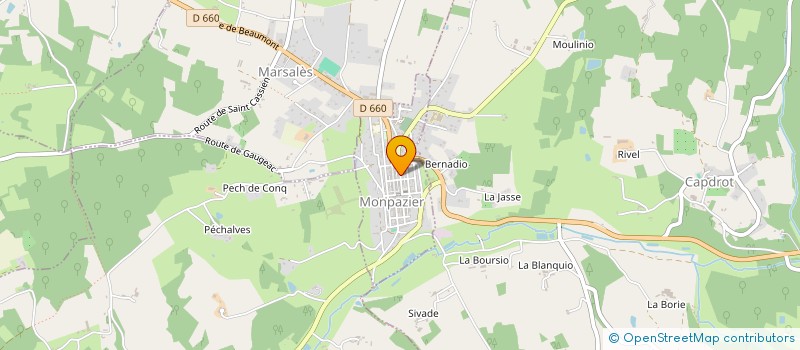 localisation de l'entreprise MONSIEUR DAVID ROCHE à MONPAZIER