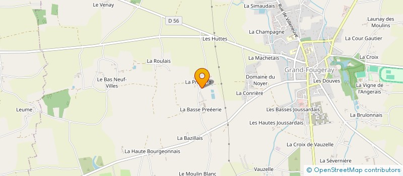 localisation de l'entreprise MONSIEUR DAVID ROCHER  GRAND-FOUGERAY