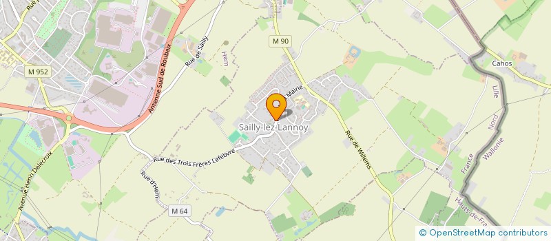 localisation de l'entreprise MONSIEUR DAVID ROCK  SAILLY-LEZ-LANNOY