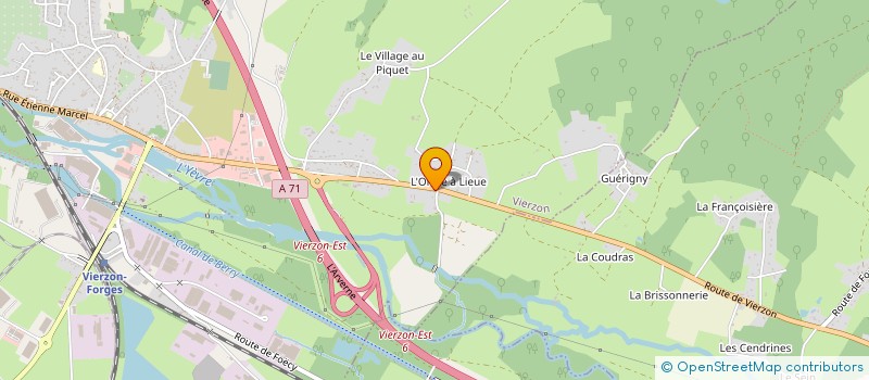 localisation de l'entreprise MONSIEUR DAVID RODIER  VIERZON