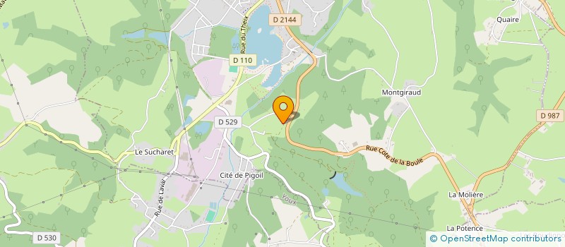 localisation de l'entreprise MONSIEUR DAVID RODIER  SAINT ELOY LES MINES