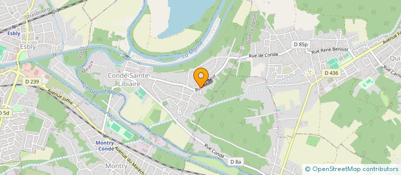 localisation de l'entreprise MONSIEUR DAVID RODRIGUES  CONDE-SAINTE-LIBIAIRE