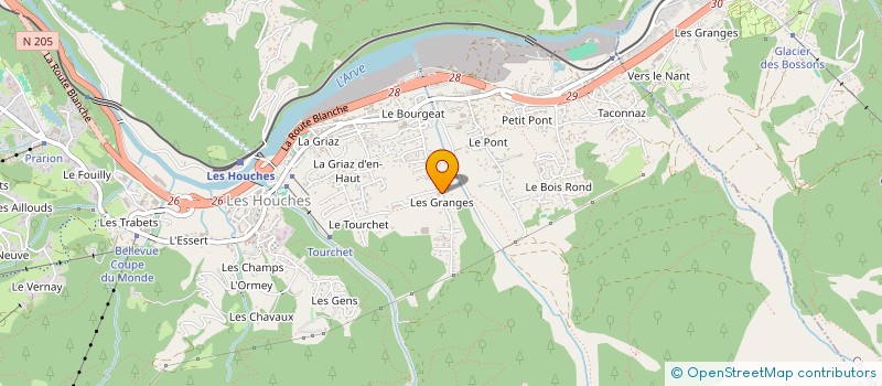 localisation de l'entreprise MONSIEUR DAVID RODRIGUES à LES HOUCHES