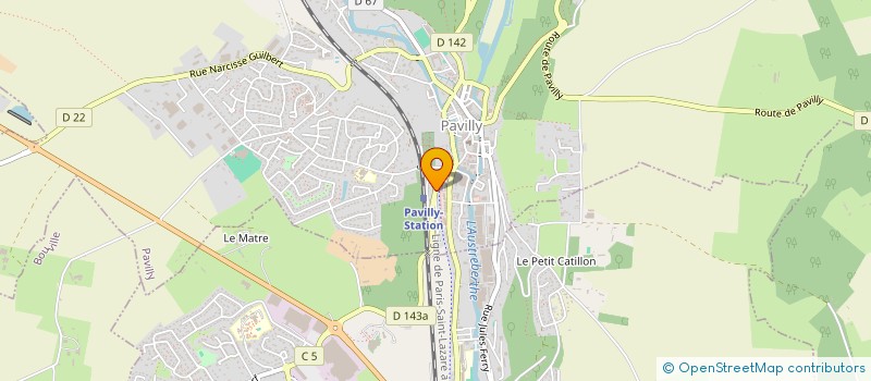 localisation de l'entreprise MONSIEUR DAVID RODRIGUES  PAVILLY