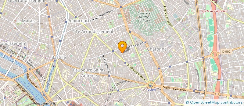 localisation de l'entreprise MONSIEUR DAVID RODRIGUES  AUBERVILLIERS