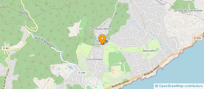 localisation de l'entreprise MONSIEUR DAVID RODRIGUES à GRIMAUD