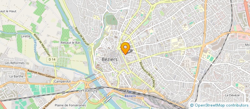 localisation de l'entreprise MONSIEUR DAVID RODRIGUEZ  BEZIERS