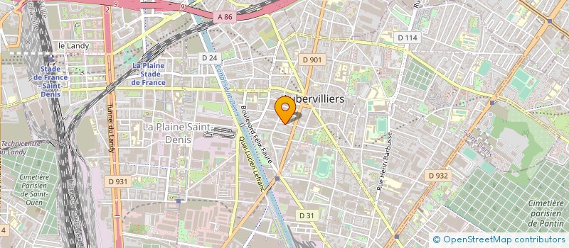 localisation de l'entreprise MONSIEUR DAVID RODRIGUEZ DIAZ à AUBERVILLIERS