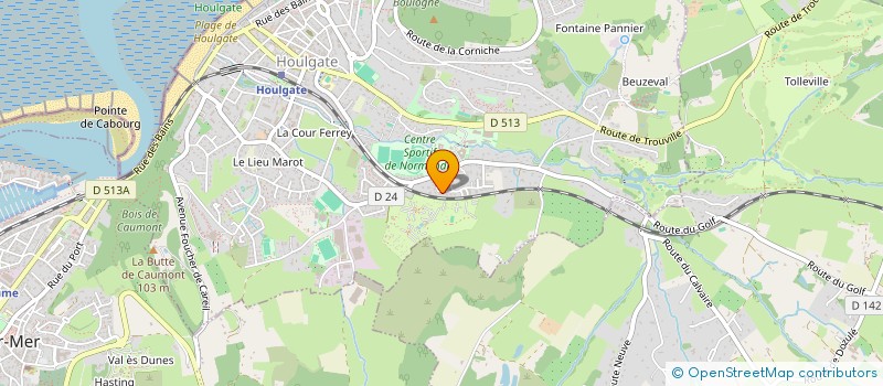 localisation de l'entreprise MONSIEUR DAVID ROISSE  HOULGATE